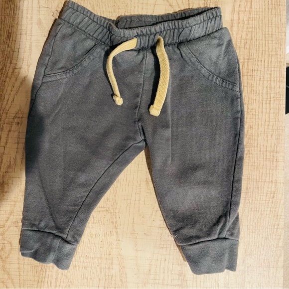 Olive green joggers and coordinating onesie size 6-12 months. | Llama & Carters - Picture 3 of 4